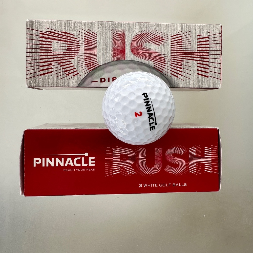 NEW - Rush Pinnacle Golf Balls - Set of 2 - 6 balls